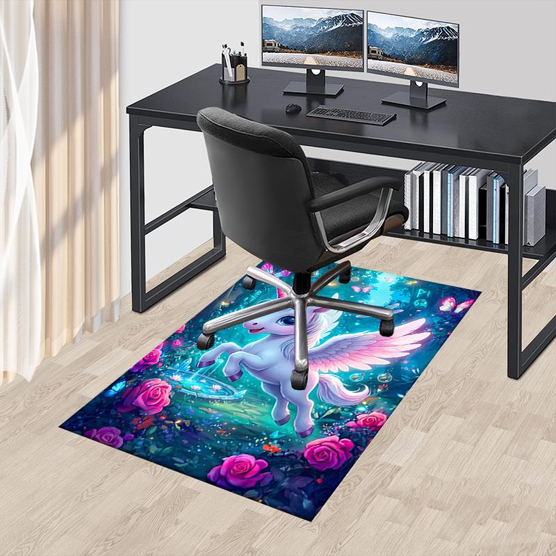 1PC Unicorn Extra Large Non-Slip Floor carpet, Office, family, bedroom, Studio - Large Area Rug,Longlasting Material-K0399