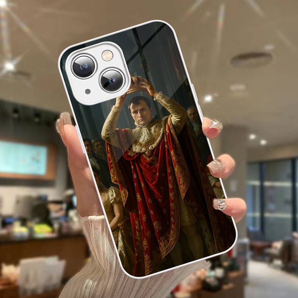 Napoleon Bonaparte Tempered Glass For Iphone 14 13 12 11 Pro Mini XS MAX 14Plus X XS XR Cover