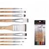 9 Pcs Set Nylon Brush of Beginners Hand-painted Graffiti Gouache Watercolor Brush Wall Painting Acrylic Paint Board Brush Tools