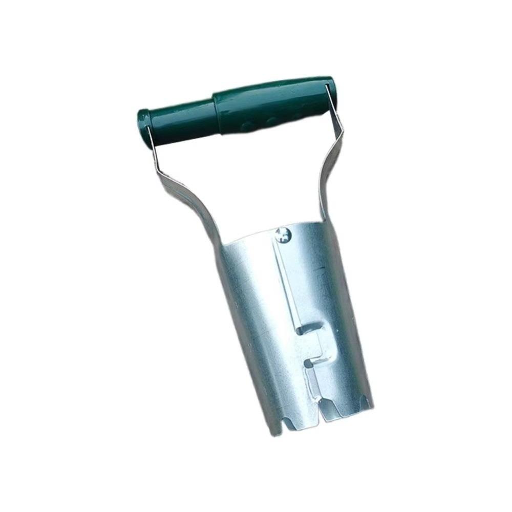 

Stainless Steel Garden Seedling Transplanter Handheld Design Multifunctional Planting Seedling Planter Hole Drilling Planter темно-зелений колір