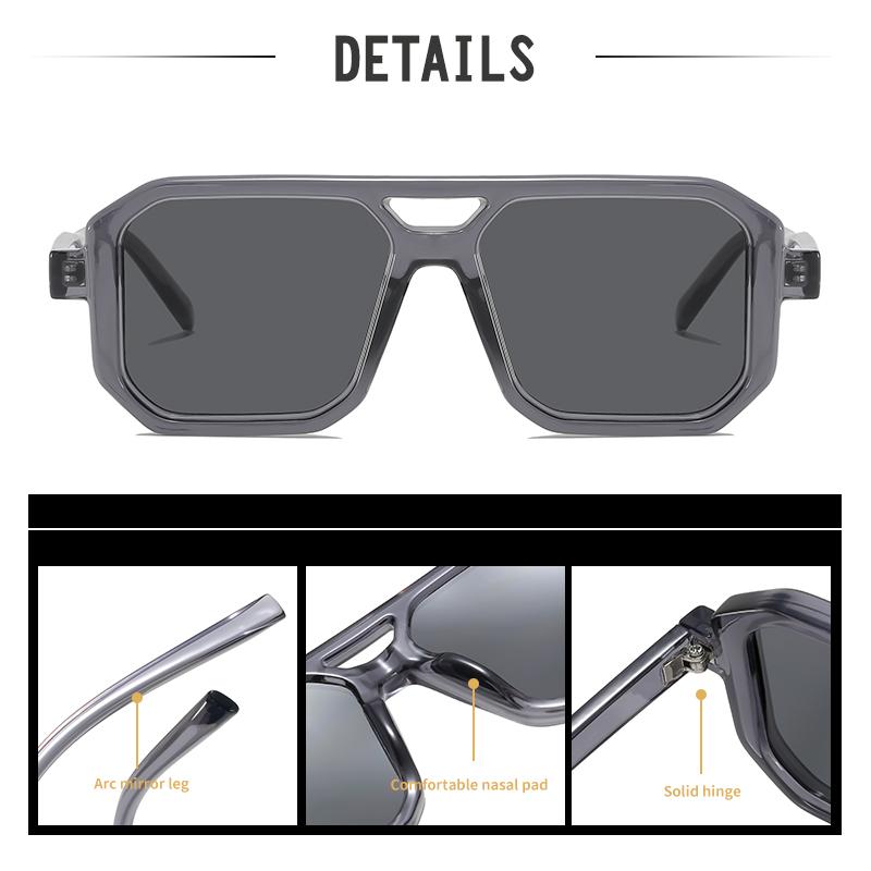 The New Double-beam Sunglasses Feature a Classic and Simple Design, Making Them Suitable for Daily Wear