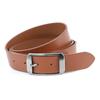Grish Matte Rectangular Real Leather Belt Camel