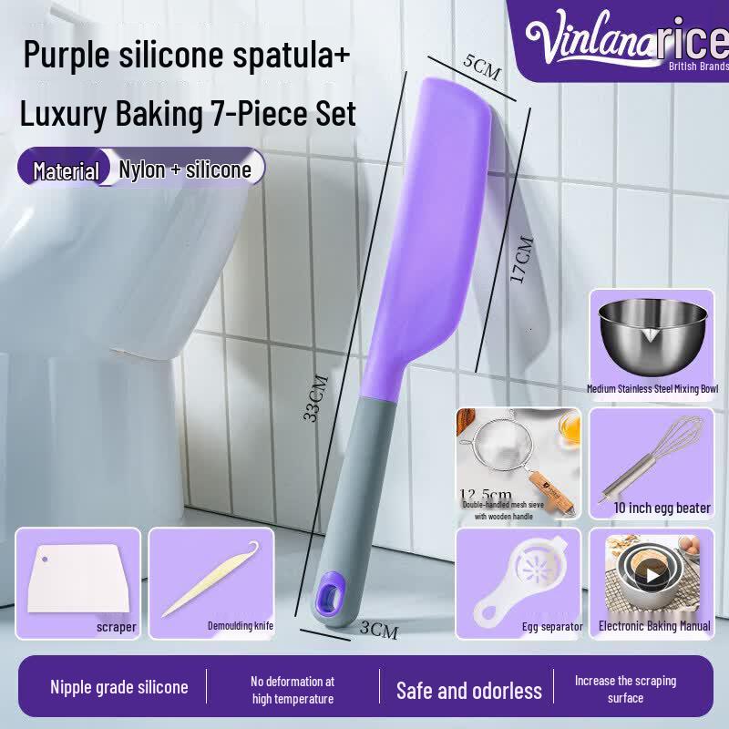 Food-Grade Silicone Baking Scraper Spatula