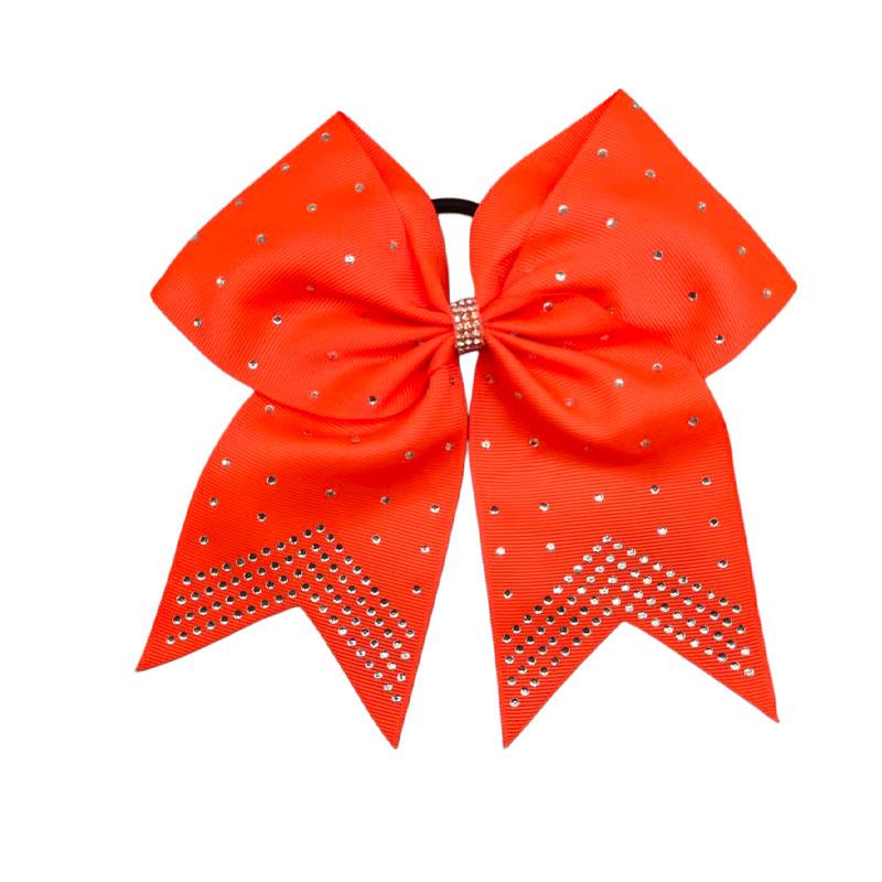 Glänzende Strass-Schwalbenschwanz-Schleifen-Haargummis für Mädchen - Cheerleading-Band-Kopfschmuck