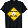 Caution Sign Samoyed Dog Funny Gift Samoyed Puppy T-Shirt