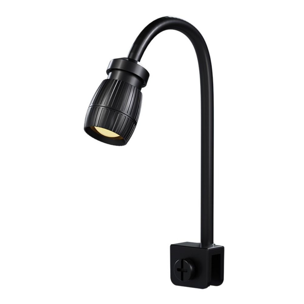 3W Mini Clip-on Aquarium Lamp Adjustable Zoom Adjustable Focus Spotlight  Aquarium Accessories