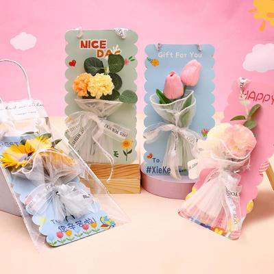 Handmade Tulip DIY Greeting Card for Women's Day - Perfect for Parents & Teachers