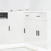 VidaXL Kitchen Cabinet Porto Glossy White Engineered Wood, Sink Cabinet, Kitchen Sink Base Cabinet, Cabinet of 854300
