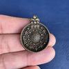 Tibetan Style Brass Plate Twelve Zodiac Nine Palace Vajra Buddha Pendant Hanging Ornament