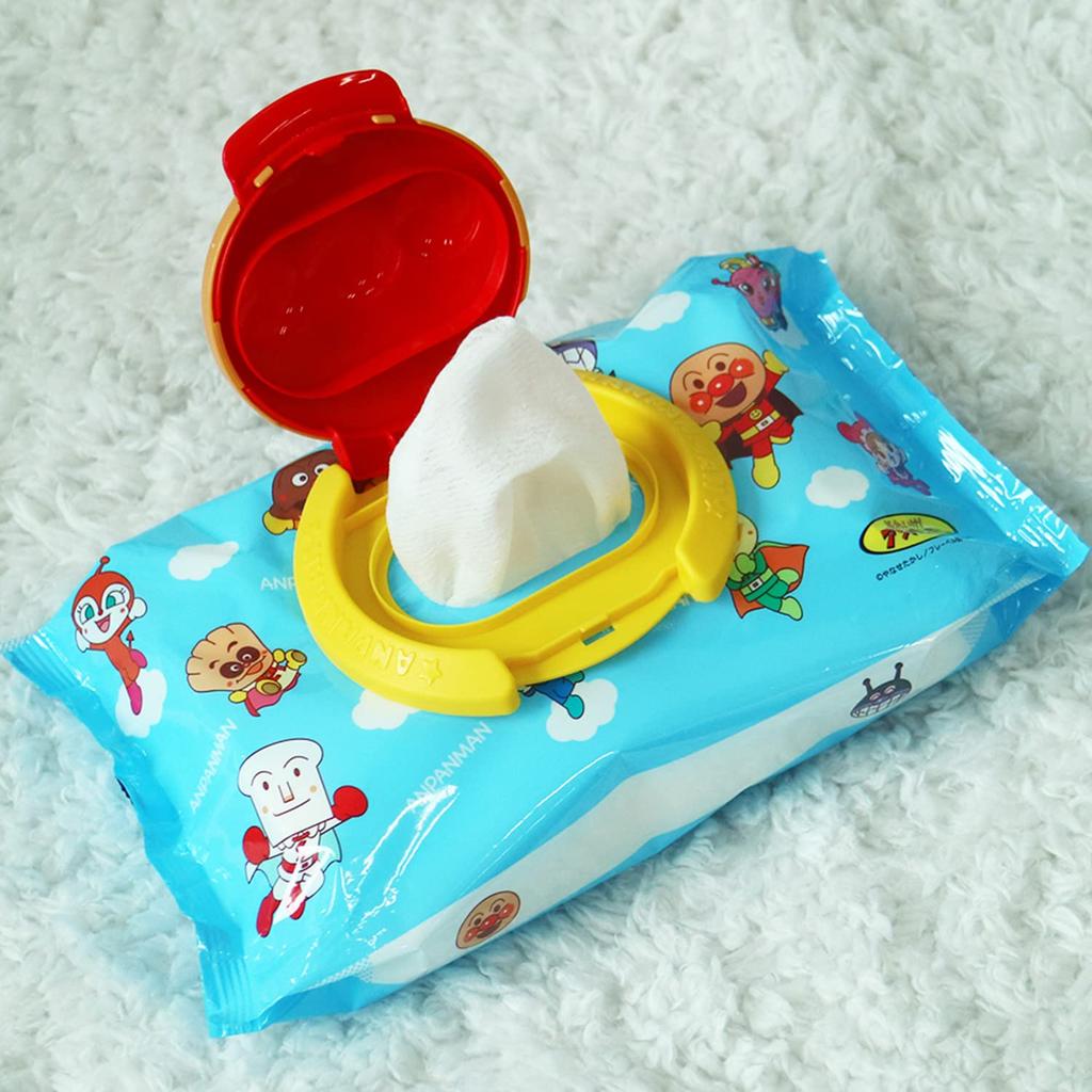 LEC Anpanman Wet Wipes Lid Peel and for Baby Wipes (Reusable, Stick)