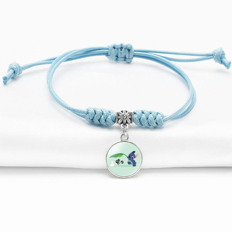 Anime Stylish Bracelet With Adjustable Blue Cord For Use Unisex