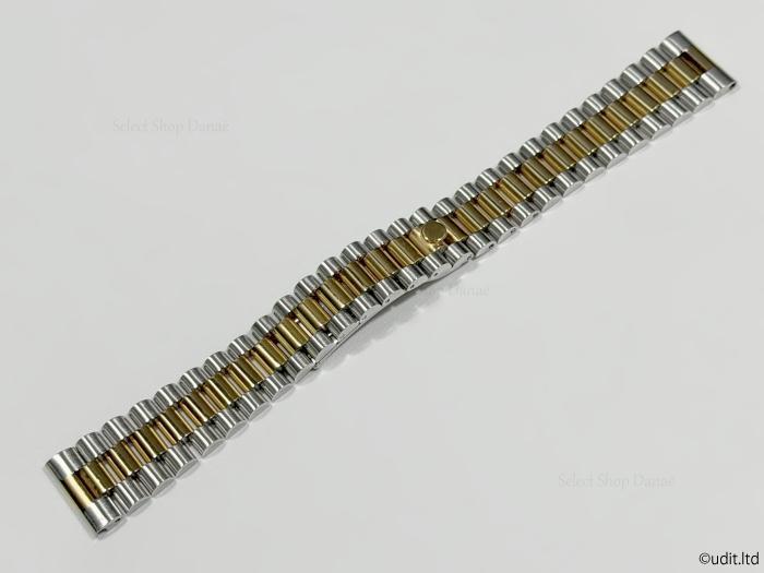[USED] 20mm Lug Width Rolex Compatible President Bracelet Combination Gold