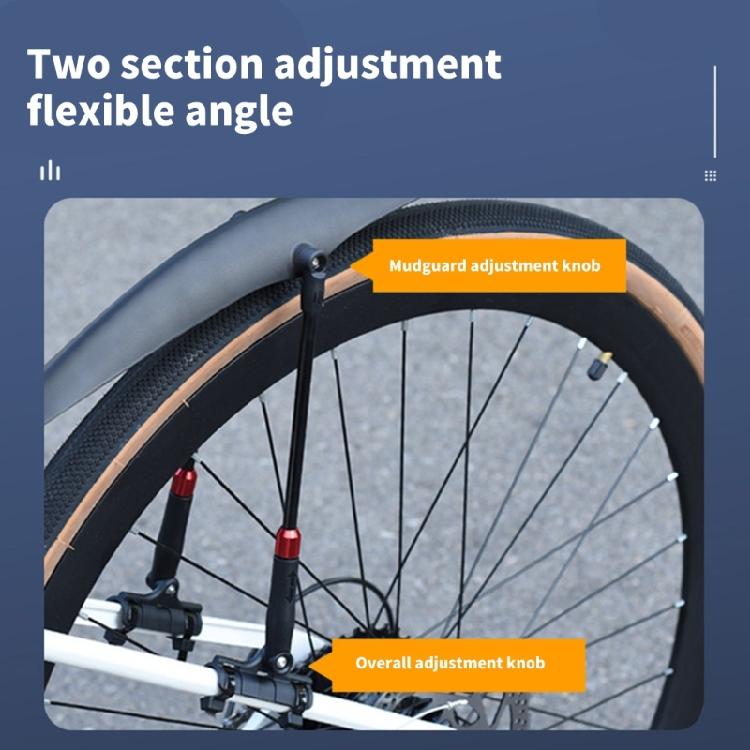 Bicycles Rear Mud Guards Adjustable Road Bike Mudguard Light Weight Outdoor Mountain Bike Mudguard Easy To Install