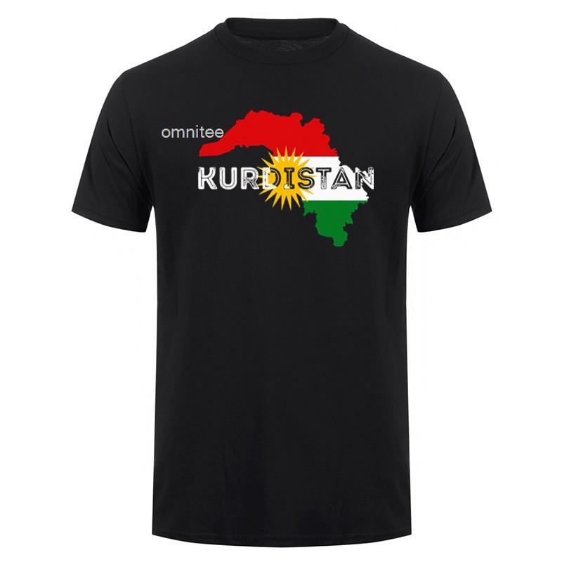 T-shirts Graphiques Drôles Kurdistan Kurde Coton Streetwear Manches Courtes Montagnes du Kurdistan Kurdes T-shirt Unisexe Vêtements HJ048