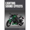 1/12 Kawasakis Ninja Z1000 Alloy Sports Motorcycle Model Diecasts Metal Toy Street Racing Motorcycle Model Sound Light Kids Gift