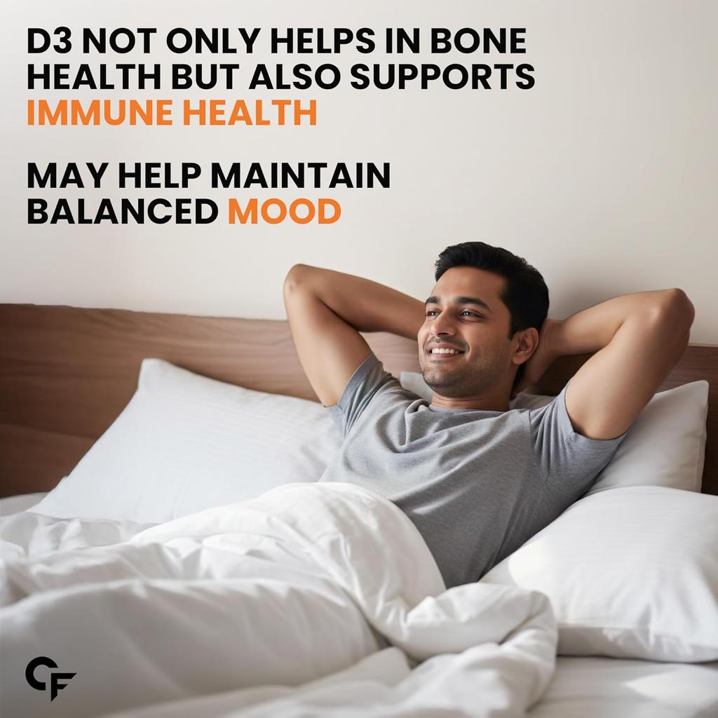 Carbamide Forte Vitamin D3 K2 Supplement 120 Tablets for Bone, Heart, and Calcium Support