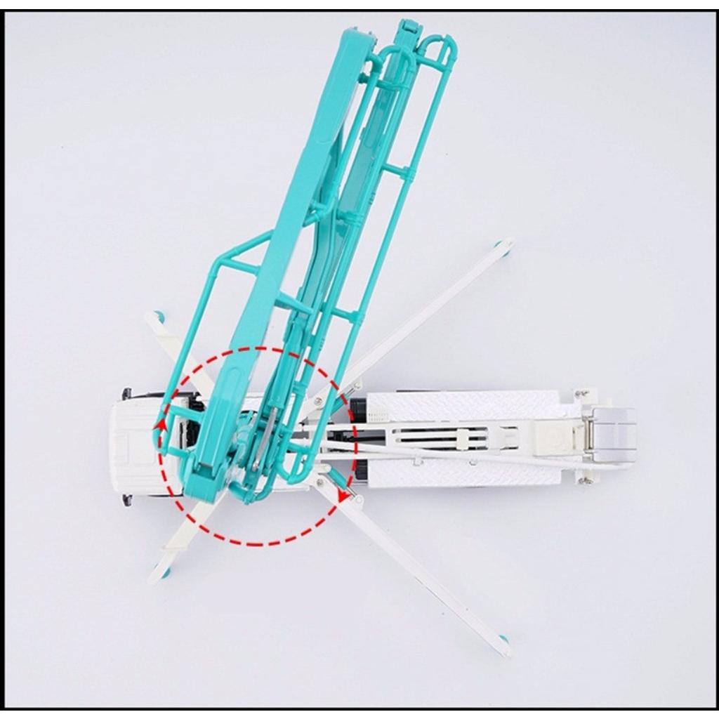 Bilmodell i skala 1/55, Legering Bilmodell Betongpumpe Bil Voksen Metalldekorasjon Julegave Nyttårsgave