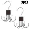 1/2/3/5Pcs 360° Rotating Storage Hanger Hook Multi-Claw Metal Belts Rack Wardrobe Organizer Bras Ties Scarves Closet Supplies