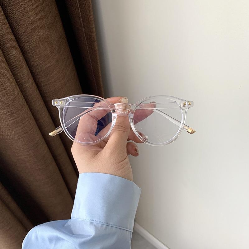 Vintage Round Optical Glasses Women Men Anti Blue Light Eyeglasses Frame Prescription Transparent Lens Spectacle Frame Unisex