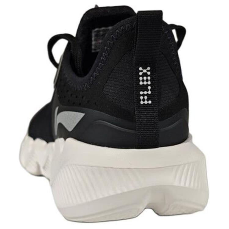 Li Ning Sports Lifestyle Series Comfortable Simple Non-Slip Wear-Resistant Low-Top Casual Shoes Women Casual Shoes Black Gray AGLU238-1