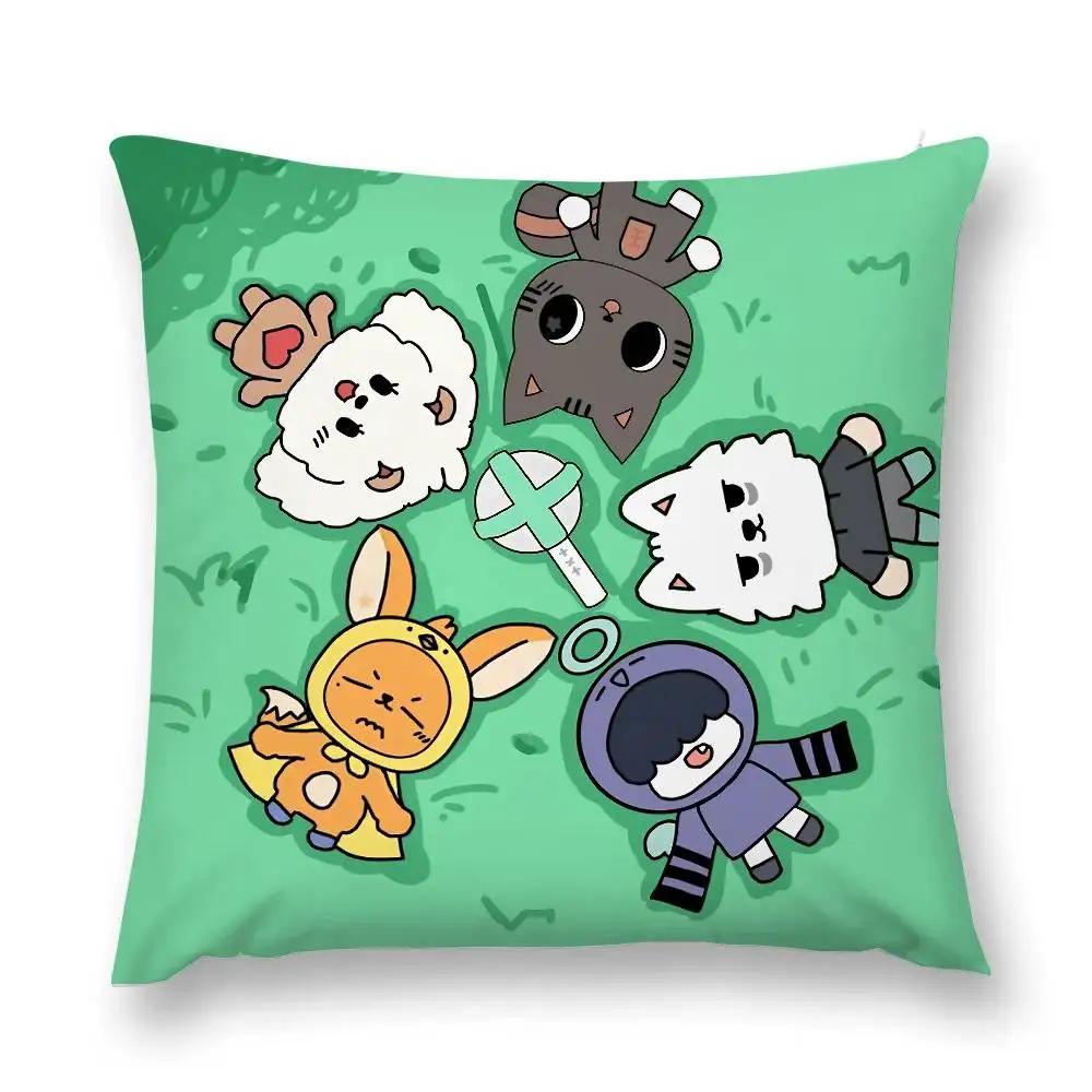 Cute A-Txt-Es Cartoon Pillow Case Pillows For Cover Home Decor Items Living Room Decoration Cushion Covers
