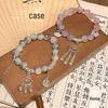 Chinesisches Mittelalterliches Ruyi-Schloss Perlenarmband - Vielseitiger und eleganter Fu-Glücksbringer