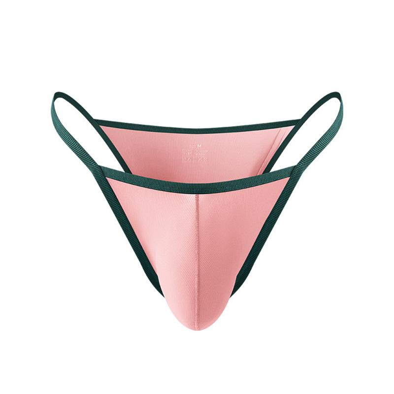 1Pc Nylon Pouch Briefs Breathable Panties Low-rise Underwear High Elastic Thong Men's