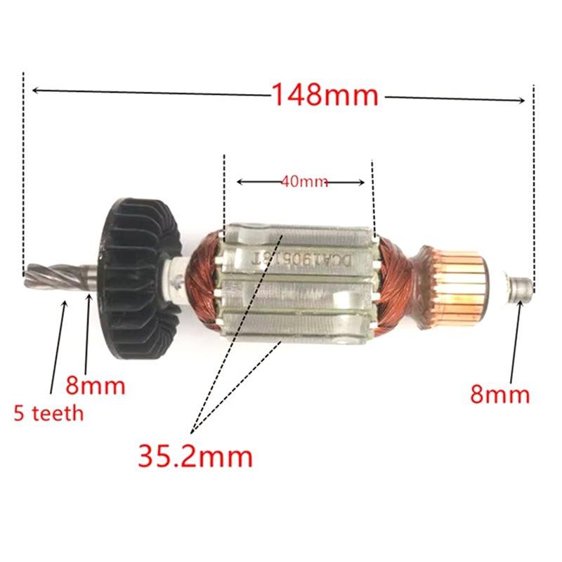 A34R Motor Armature Engine AC220-240V For Hammer Sweeper For HITACHI DH24PC3 360720E C210716E Anchor Power Tool Accessories