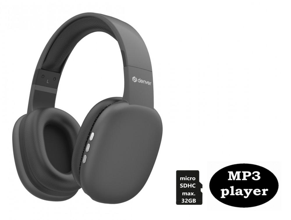 DENVER BTH-252  Bezprzewodowe słuchawki Bluetooth z gniazdem na kartę SD, Denver