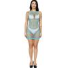 Sleeveless Women Mini Short Dress Y2K Summer See Through Bodycon Sexy Thin Bikini Cover Dresses Sexy Party Clubwear Outfit