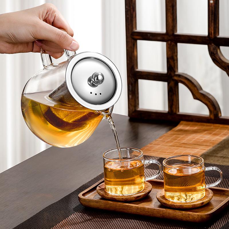 Electric Ceramic Glass Teapot Stove - Compact Heating Tea Set