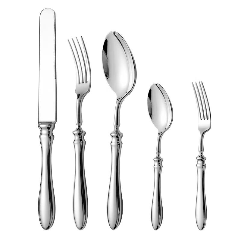 Retro 304 Stainless Steel Western Cutlery Set