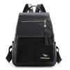 Women's Tassel Backpack Large Capacity Soft Leather Travel Backpack Student School Bag