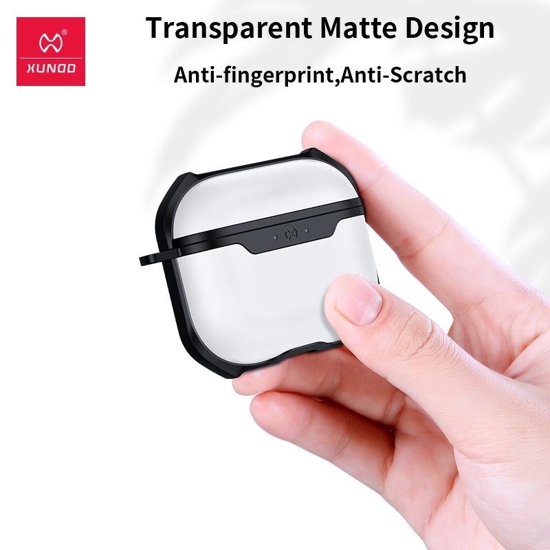 XUNDD For Apple Airpods Pro 3 2025 Case Luxury Earphone Casing Matte Transparent Cover Airbag Shockproof Bumper Protective Cases