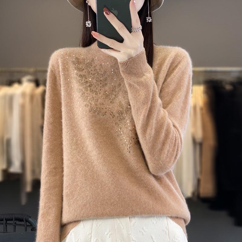 Women S Half Turtleneck Long Sleeve Knit Sweater Casual Top