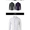 Men Striped Long Sleeve Casual Slim Fit Fashion Business Shirt