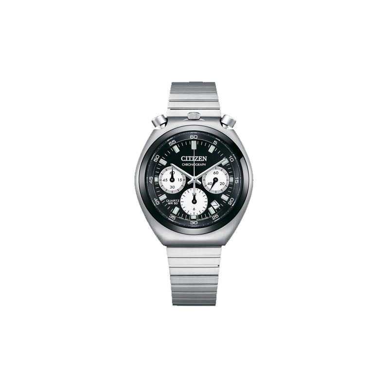 CITIZEN 50 meters waterproof casual Quartz Steel Strap men s watch black dial AN3660-81E