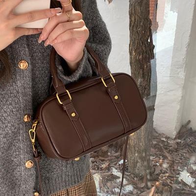 Maillard 2025 Retro Korean Postman Bowling Bag: Women's Shoulder & Messenger Handbag