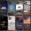 Bible Verse Phone Case For Apple iPhone 15,14,13,12,11,Pro,X,XS,Max,XR,Plus,Mini Soft Black Cover