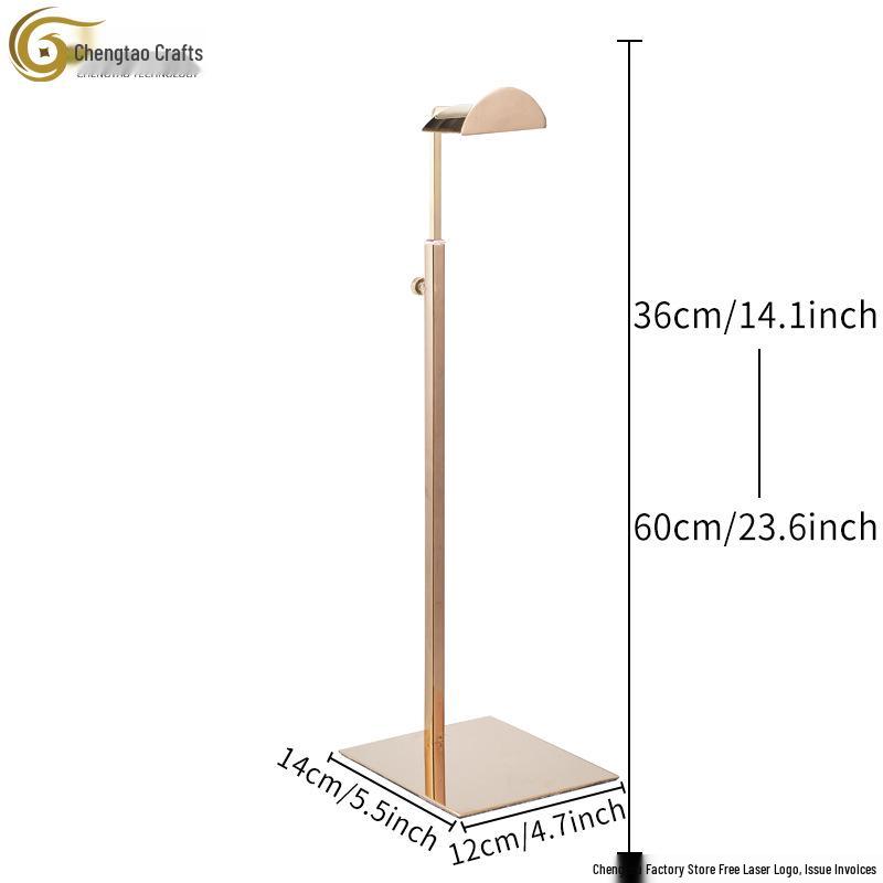 Verstellbarer Edelstahl Taschen-Präsentationsständer für Damentaschen