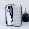 Set of 4 Transparent Waterproof Storage Bags with Zipper Closure for Organizing Toiletries Cosmetics and Travel Essentials