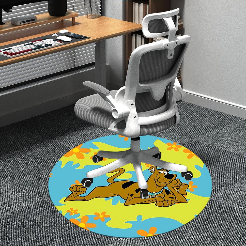 

1pc Scooby-Doo Carpet, Round Non-Slip Durable Large Size Office Carpet, Suitable for Office yy250908067 80cm by 80cm