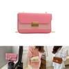 Stylish Urban Chic Small Crossbody Bag Retro Fashion Pu Leather With Lock Closure