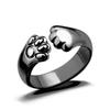 Finger Paw Opening Ring Bright Luster Jewelry Adjustable Ring for Daily Wear