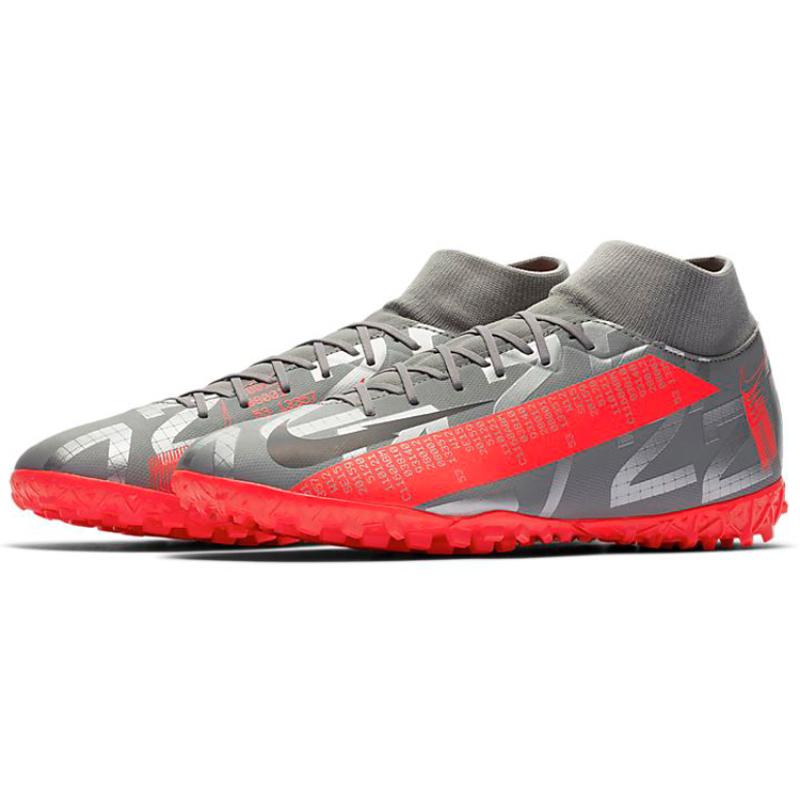 Nike Mercurial Superfly 7 Academy Tf Turf 'Grey Red' Sneakers AT7978-906