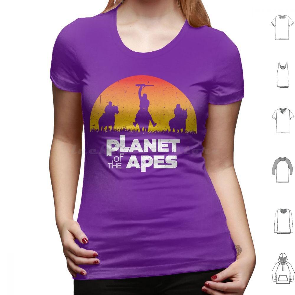 Planet Of The Apes Sunset T Shirt 6xl Cotton Cool Tee Planet Of The Apes Apes Charlton Heston Chimpanzee Film Filthy Animal