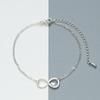 Kinitial Female Luckly 8 Heart Braceets Bohemian Charm Bracelet Jewelry Infinity Ankles Bracelets for Woman Engagement Jewelry