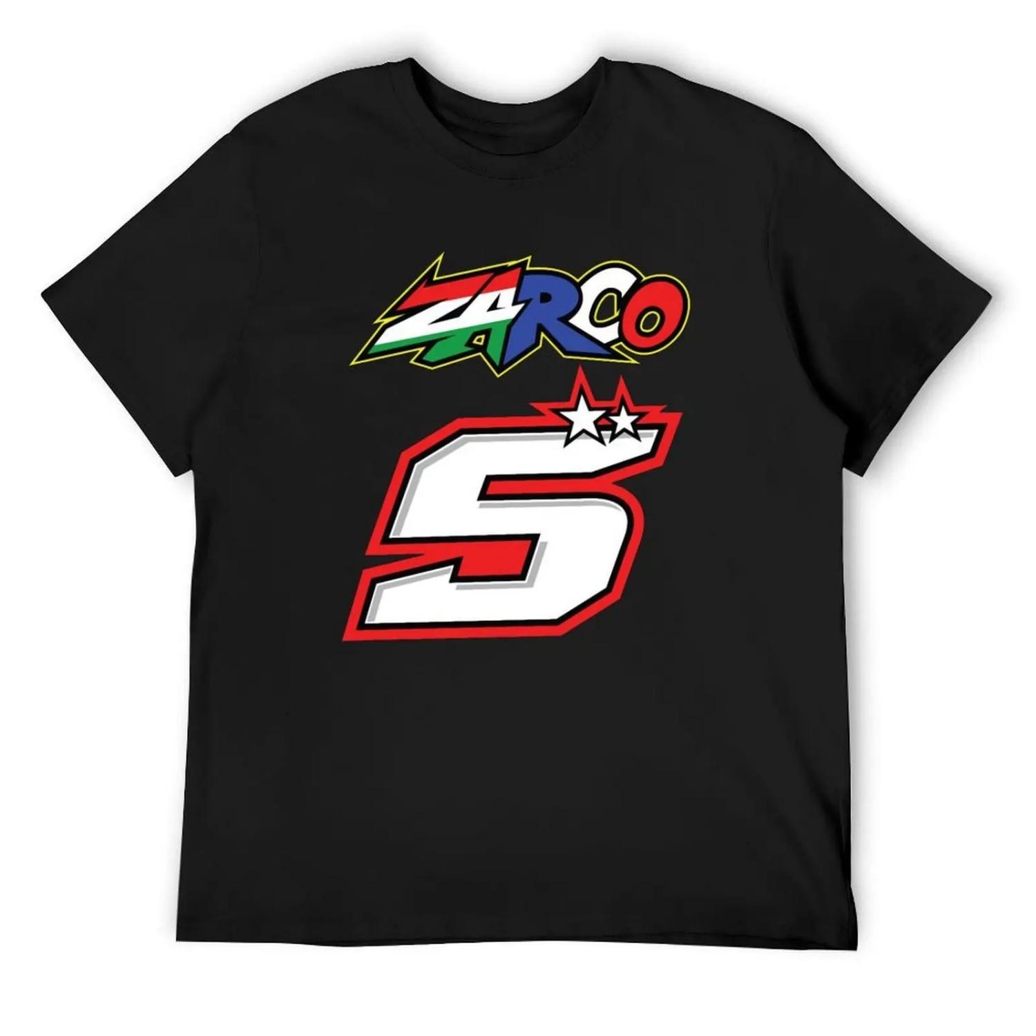 Johann Zarco Number 5 T-Shirt designer shirts Blouse kawaii clothes fruit of the loom mens t shirts S
