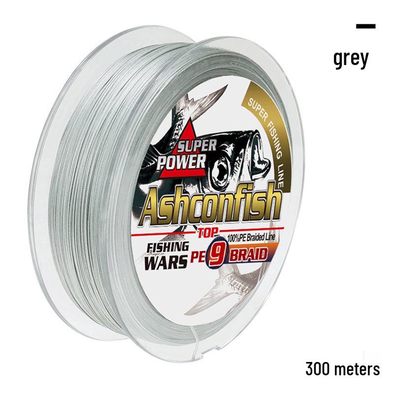 9-Strand 300m PE Rock Fishing Line - Dyneema Anti-Bite Lure for Sturgeon and Carp
