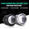 Auto LED Fernlicht Fernschießen 3,0 Zoll Einzelstrahl LED Projektorlinse mit Led Devil Eye für Scheinwerfer Demond Eyes